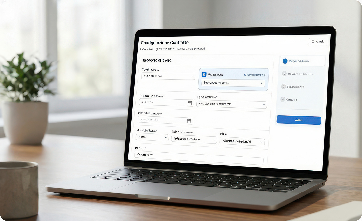 Digital Hiring Interface